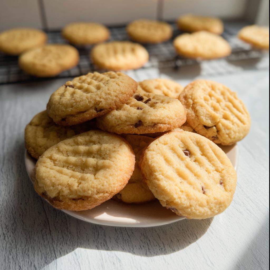 A close-up of a plate piled high with freshly baked chocolate chip cookies, part of dessert recipes everyone will love.